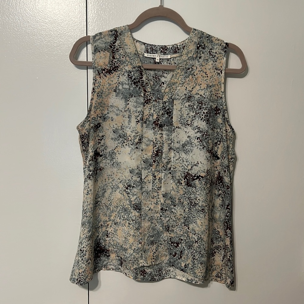 Violet+Claire sleeveless blouse, size M